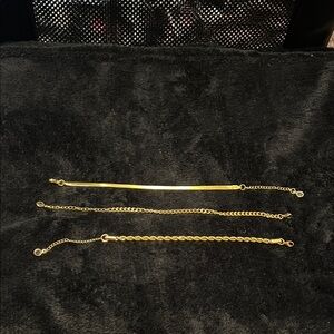 Elegant Gold Bracelet Set